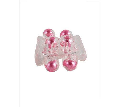 Прозрачная насадка на пенис с цветными шариками