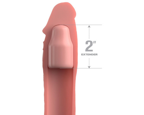 Заказать Телесная насадка-удлинитель 2 Inch Silicone X-tension with Strap - 20,3 см. Заказать Телесная насадка-удлинитель 2 Inch Silicone X-tension with Strap - 20,3 см.