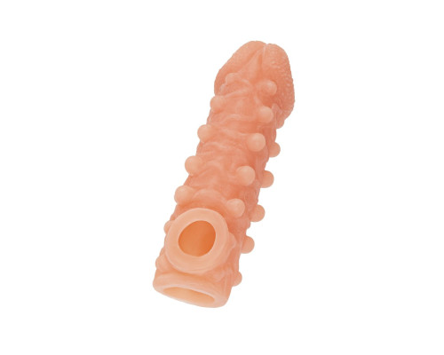 Заказать Телесная закрытая насадка с шариками Cock Sleeve 010 Size L - 17,6 см. Заказать Телесная закрытая насадка с шариками Cock Sleeve 010 Size L - 17,6 см.