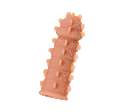 Насадка на фаллос с шипами и продолговатыми бугорками Extreme Sleeve 004 S-size - 12,7 см.