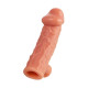 Заказать Телесная насадка на фаллос с фиксацией мошонки Cock Sleeve 001 Size M - 15,6 см.