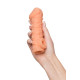 Заказать Телесная закрытая насадка с пучками шишечек Cock Sleeve 009 Size M - 15,6 см.