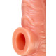 Заказать Телесная насадка на фаллос с фиксацией мошонки Cock Sleeve 001 Size M - 15,6 см.