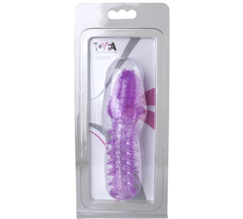 Фиолетовая насадка, удлиняющая половой член - 13,5 см.