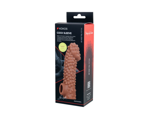 Заказать Насадка на фаллос с бугорками Cock Sleeve 004 Size M - 15,6 см.