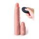 Заказать Телесная вибронасадка на член 3 Vibrating Mega X-tension with Remote - 22,9 см.