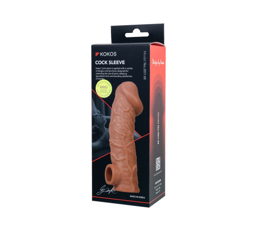 Телесная насадка на фаллос с фиксацией мошонки Cock Sleeve 001 Size M - 15,6 см. Телесная насадка на фаллос с фиксацией мошонки Cock Sleeve 001 Size M - 15,6 см.