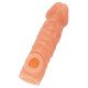 Заказать Телесная закрытая насадка с шершавой головкой Cock Sleeve 007 Size M - 15,6 см.