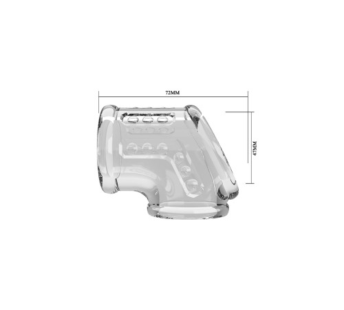 Прозрачная насадка на пенис и мошонку