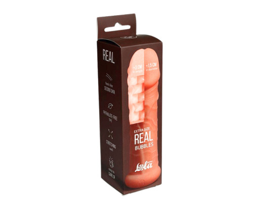 Заказать Телесный фаллоудлинитель Extra Size Bubbles - 15,5 см. Заказать Телесный фаллоудлинитель Extra Size Bubbles - 15,5 см.