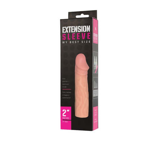 Телесная насадка-удлинитель Extension sleeve - 17 см. Телесная насадка-удлинитель Extension sleeve - 17 см.