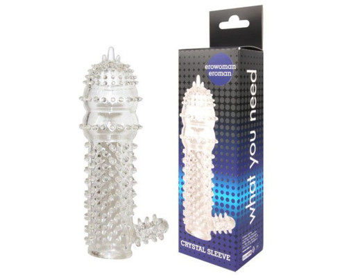 Заказать Закрытая прозрачная насадка Crystal sleeve - 12,8 см. Заказать Закрытая прозрачная насадка Crystal sleeve - 12,8 см.