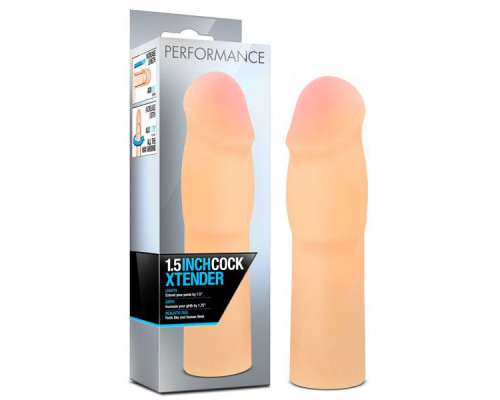 Заказать Телесная насадка-удлинитель на пенис PERFORMANCE 1.5INCH COCK XTENDER - 16 см. Заказать Телесная насадка-удлинитель на пенис PERFORMANCE 1.5INCH COCK XTENDER - 16 см.
