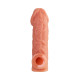 Заказать Телесная насадка на фаллос с фиксацией мошонки Cock Sleeve 001 Size M - 15,6 см.