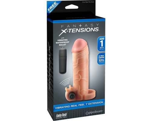 Заказать Телесная вибронасадка с кольцом Vibrating Real Feel 1 Extension - 14 см. Заказать Телесная вибронасадка с кольцом Vibrating Real Feel 1 Extension - 14 см.