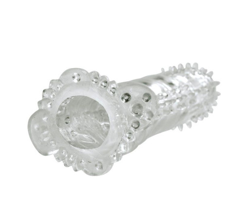 Насадка на пенис со стимуляцией предвагинальной зоны - 14 см.