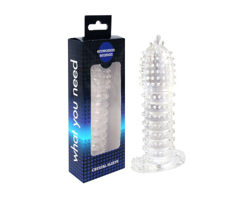 Заказать Закрытая прозрачная насадка Crystal sleeve - 12 см. Заказать Закрытая прозрачная насадка Crystal sleeve - 12 см.