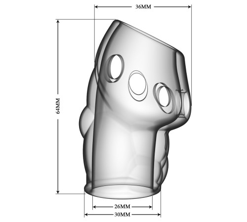 Прозрачная насадка на пенис Oscar