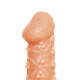 Заказать Телесная закрытая насадка с пучками шишечек Cock Sleeve 009 Size M - 15,6 см.