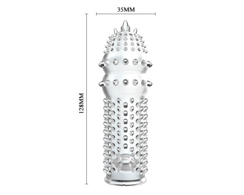 Заказать Закрытая прозрачная насадка Crystal sleeve - 12,8 см. Заказать Закрытая прозрачная насадка Crystal sleeve - 12,8 см.