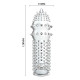Заказать Закрытая прозрачная насадка Crystal sleeve - 12,8 см.