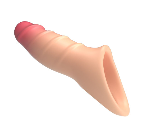 Телесная удлиняющая насадка на пенис Darnel