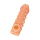 Заказать Телесная закрытая насадка с пучками шишечек Cock Sleeve 009 Size L - 17,6 см.
