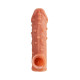 Заказать Насадка на фаллос с отверстием для мошонки Cock Sleeve 002 Size L - 17,6 см.