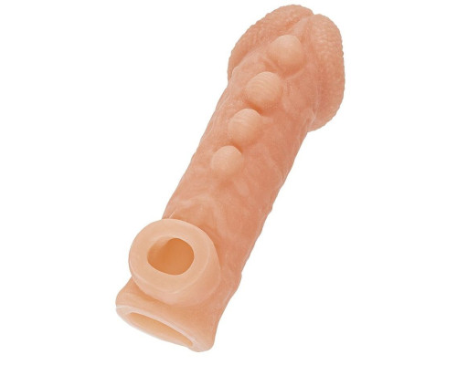Телесная закрытая насадка с шишечками Cock Sleeve 008 Size S - 13,8 см. Телесная закрытая насадка с шишечками Cock Sleeve 008 Size S - 13,8 см.