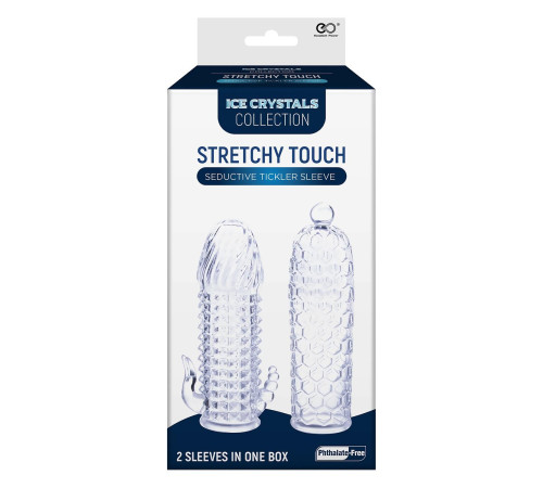 Набор из 2 прозрачных насадок на член Seductive Tickler Sleeves Set
