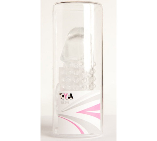 Гелевая прозрачная насадка с 2 отростками - 13 см.