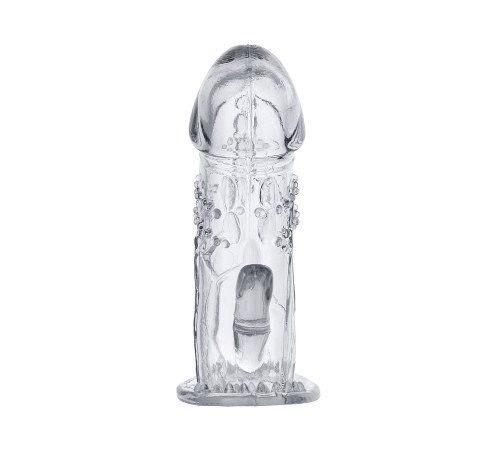 Прозрачная насадка на пенис Uco - 13 см.