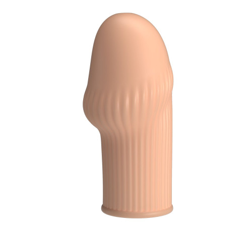Телесная насадка на пенис Huel - 9 см.