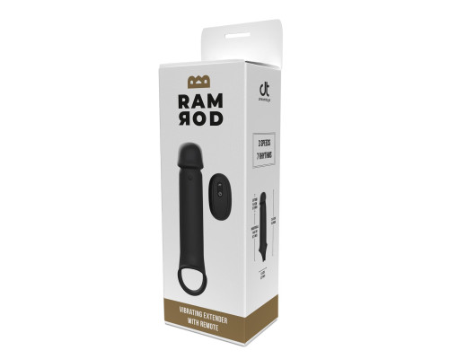 Заказать Черная насадка-удлинитель с вибрацией Vibrating Extender With Remote Заказать Черная насадка-удлинитель с вибрацией Vibrating Extender With Remote