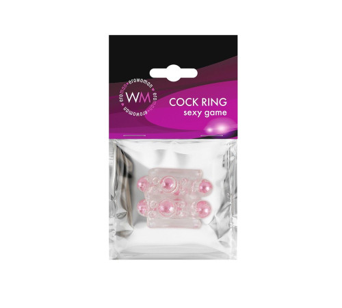 Прозрачная насадка на пенис с цветными шариками