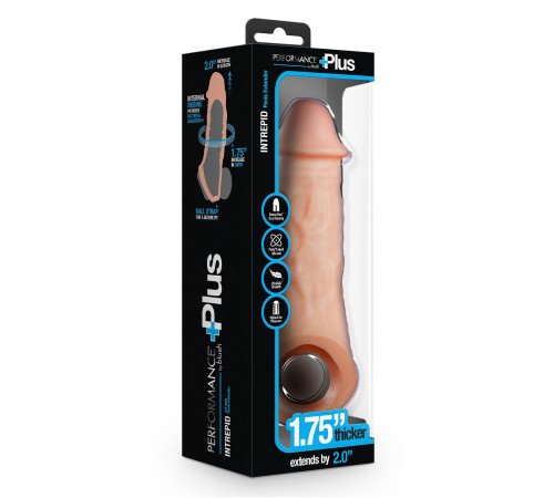 Телесная насадка-удлинитель Intrepid 9.25 Inch Realistic Penis Extender Sleeve - 23,5 см.