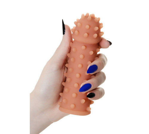Насадка на фаллос с шипами и бугорками Extreme Sleeve 003 S-size - 12,7 см.
