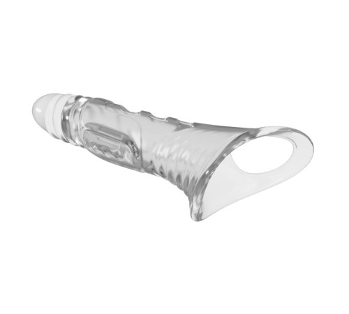 Прозрачная насадка на пенис - 22 см.