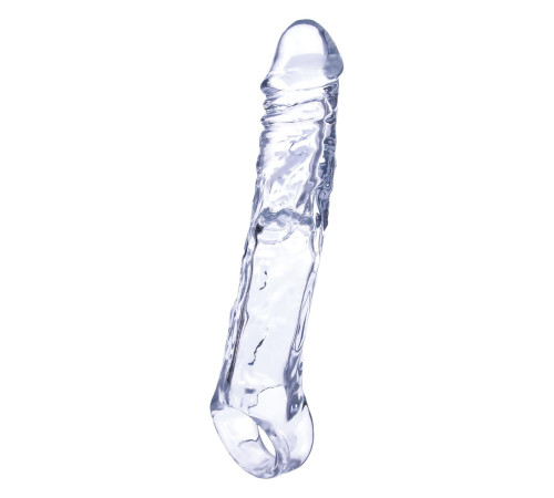 Прозрачная насадка-удлинитель Length Enhancer с подхватом - 22,3 см.