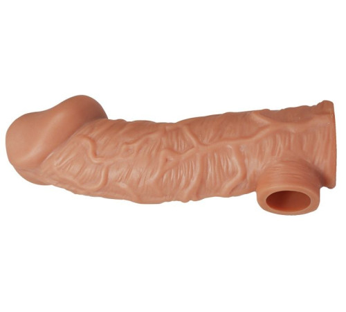 Телесная насадка на фаллос с фиксацией мошонки Cock Sleeve 001 Size M - 15,6 см. Телесная насадка на фаллос с фиксацией мошонки Cock Sleeve 001 Size M - 15,6 см.