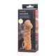 Заказать Телесная закрытая насадка с пучками шишечек Cock Sleeve 009 Size L - 17,6 см.