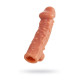 Заказать Насадка на фаллос с отверстием для мошонки Cock Sleeve 002 Size L - 17,6 см.