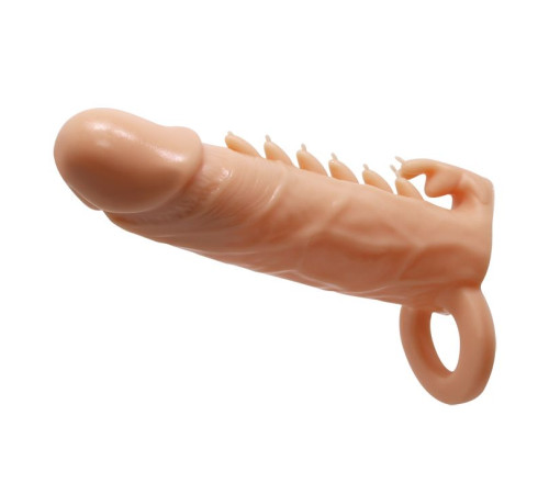 Телесная удлиняющая насадка Penis Sleeve Emmitt - 17 см. Телесная удлиняющая насадка Penis Sleeve Emmitt - 17 см.