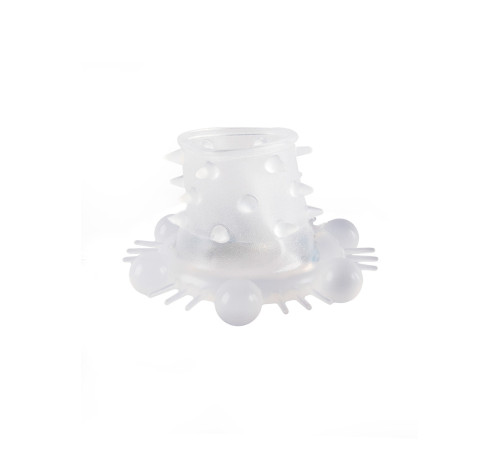 Стимулирующая насадка на пенис с несколькими видами рельефа