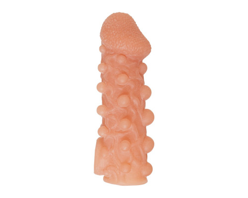 Заказать Телесная закрытая насадка с шариками Cock Sleeve 010 Size L - 17,6 см. Заказать Телесная закрытая насадка с шариками Cock Sleeve 010 Size L - 17,6 см.