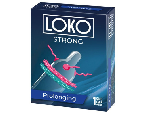 Заказать Стимулирующая насадка на пенис LOKO STRONG с продлевающим эффектом