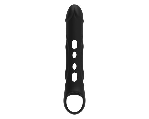 Заказать Черная насадка-удлинитель Vibrating Extender With Remote с вибрацией Заказать Черная насадка-удлинитель Vibrating Extender With Remote с вибрацией