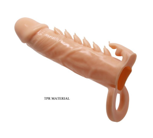 Телесная удлиняющая насадка Penis Sleeve Emmitt - 17 см. Телесная удлиняющая насадка Penis Sleeve Emmitt - 17 см.
