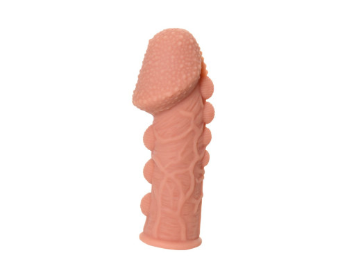 Заказать Насадка на фаллос с пузыриками, венками и ребристостью Extreme Sleeve 009 S-size - 12,7 см. Заказать Насадка на фаллос с пузыриками, венками и ребристостью Extreme Sleeve 009 S-size - 12,7 см.