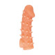 Заказать Телесная закрытая насадка с пупырышками Cock Sleeve 005 Size L - 17,6 см.